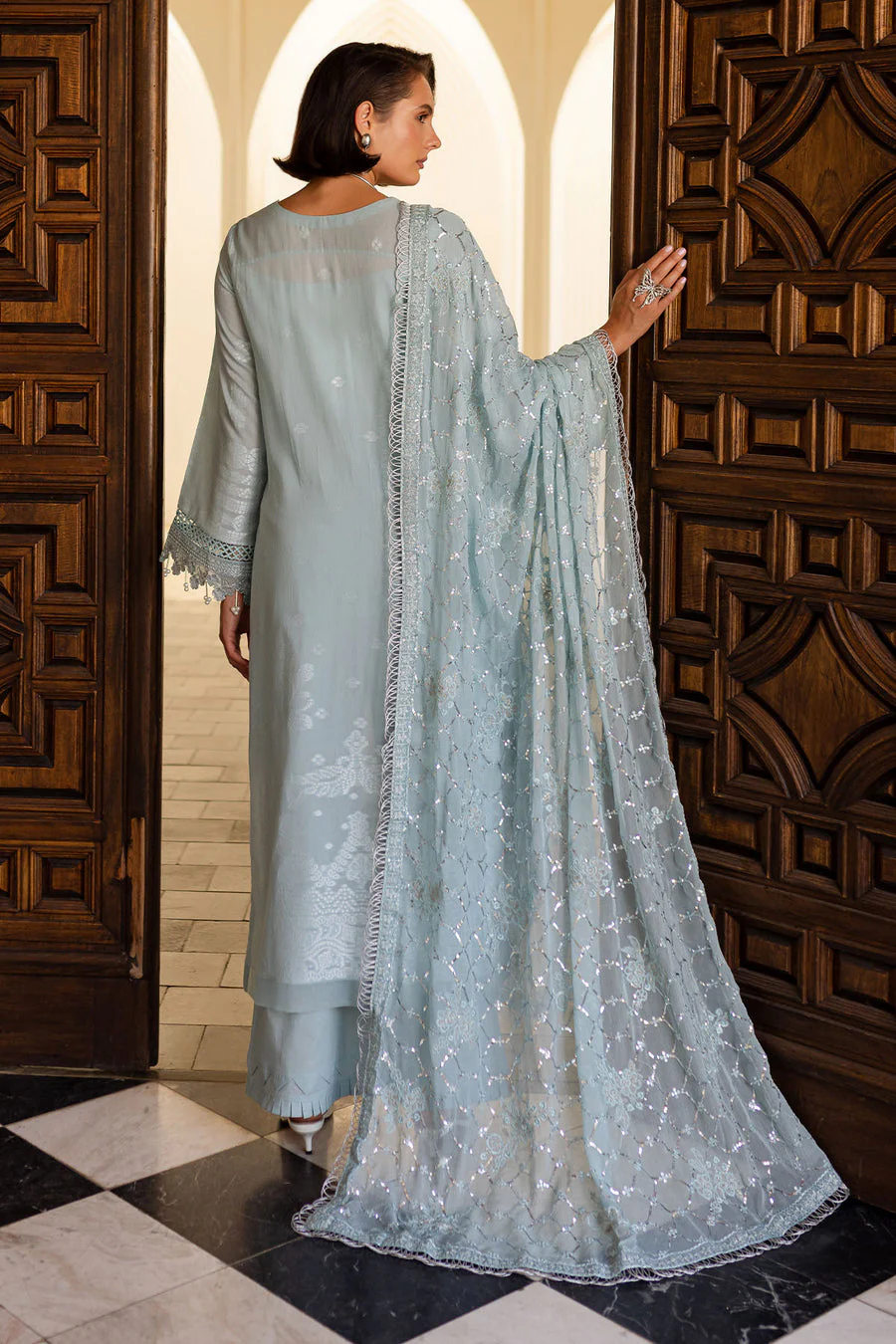 EMBROIDERED JACQUARD LAWN - Image 2