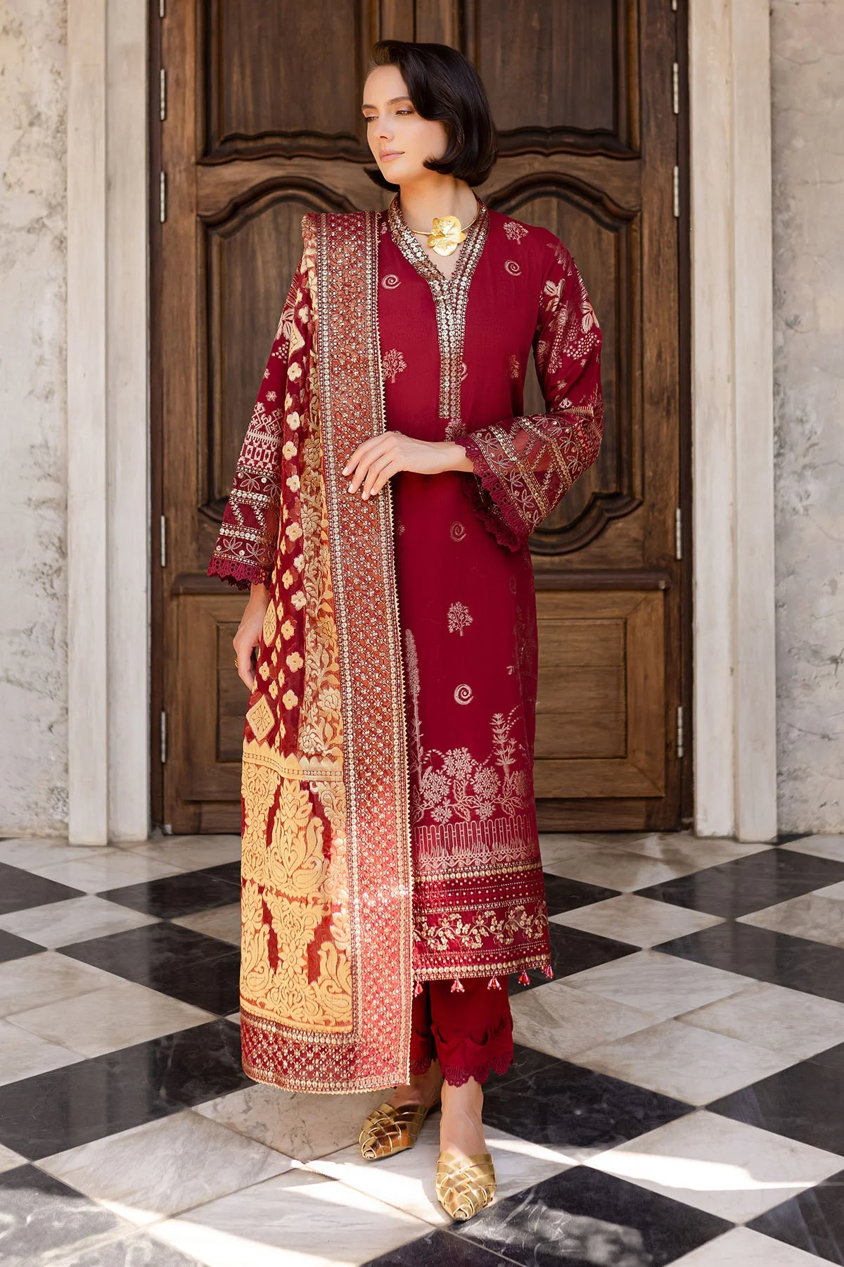 EMBROIDERED JACQUARD LAWN - Image 7