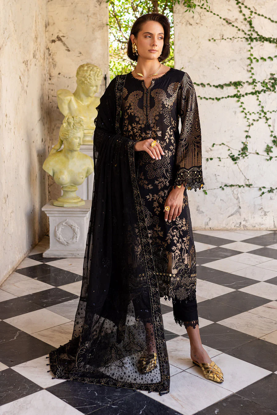 EMBROIDERED JACQUARD LAWN - Image 5