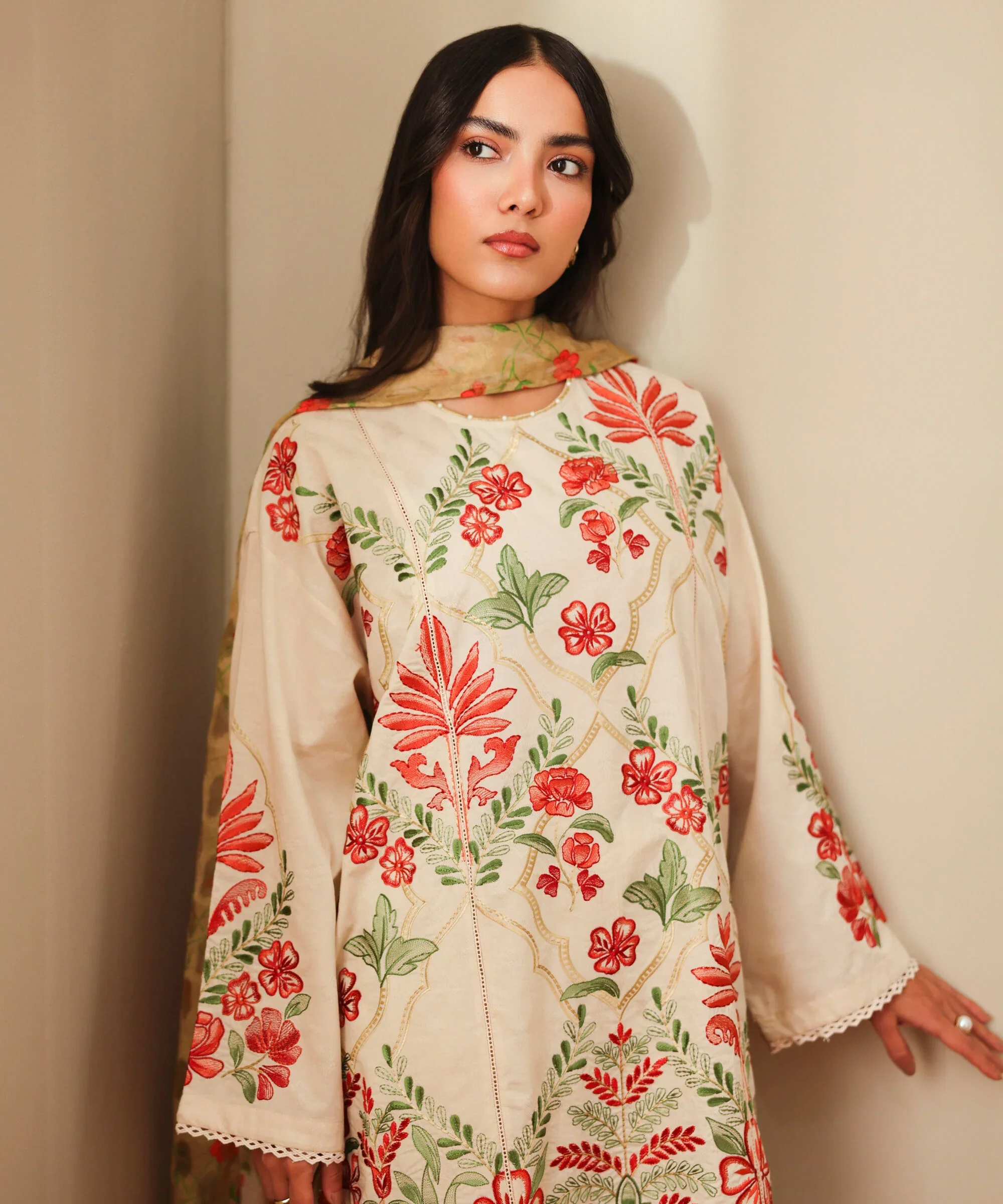 Embroidered Jacquard Shirt - Image 3