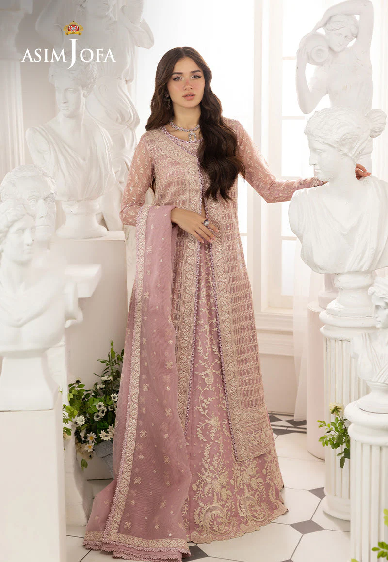 EMBROIDERED JAVERIA NET UNSTITCHED 3 PCS - Image 4