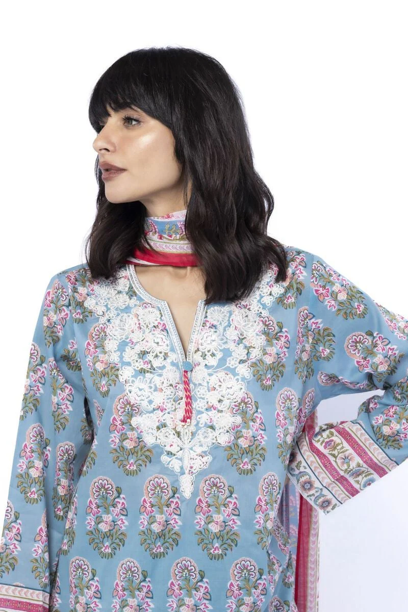 Embroidered | Lawn Fabrics 3 Piece - Image 3