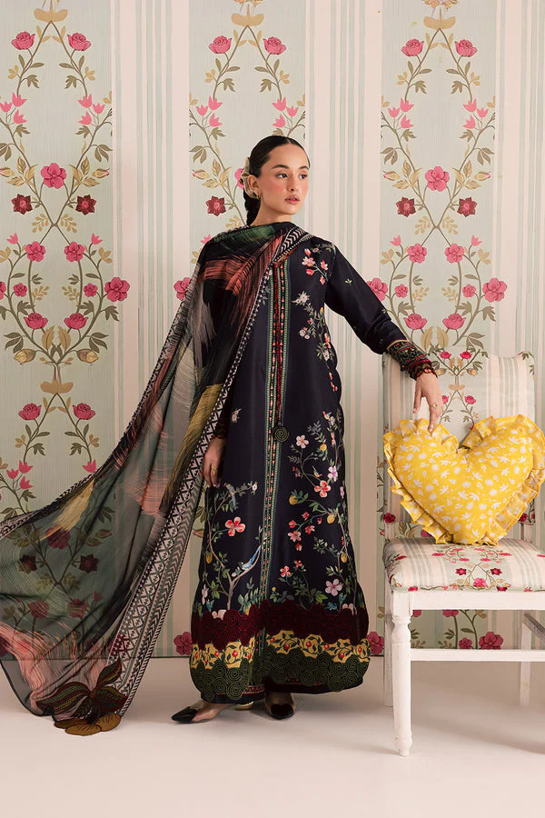 Embroidered lawn silk - Image 3