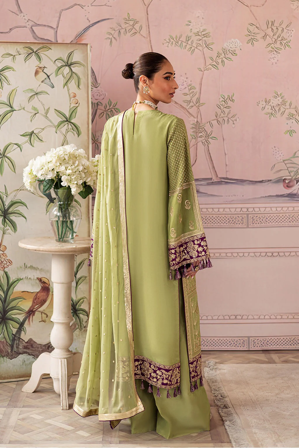 Embroidered Premium Silk 3-Piece Set - Image 7