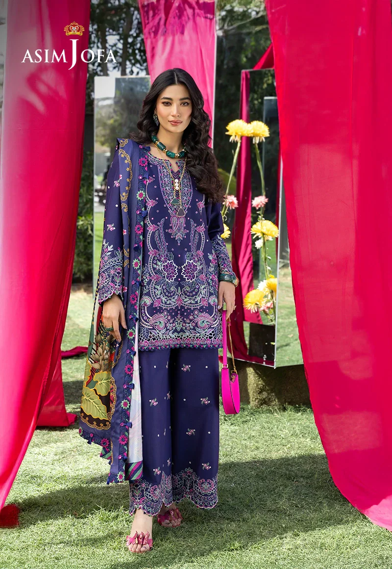 Embroidered Lawn Unstitched 3 Pcs