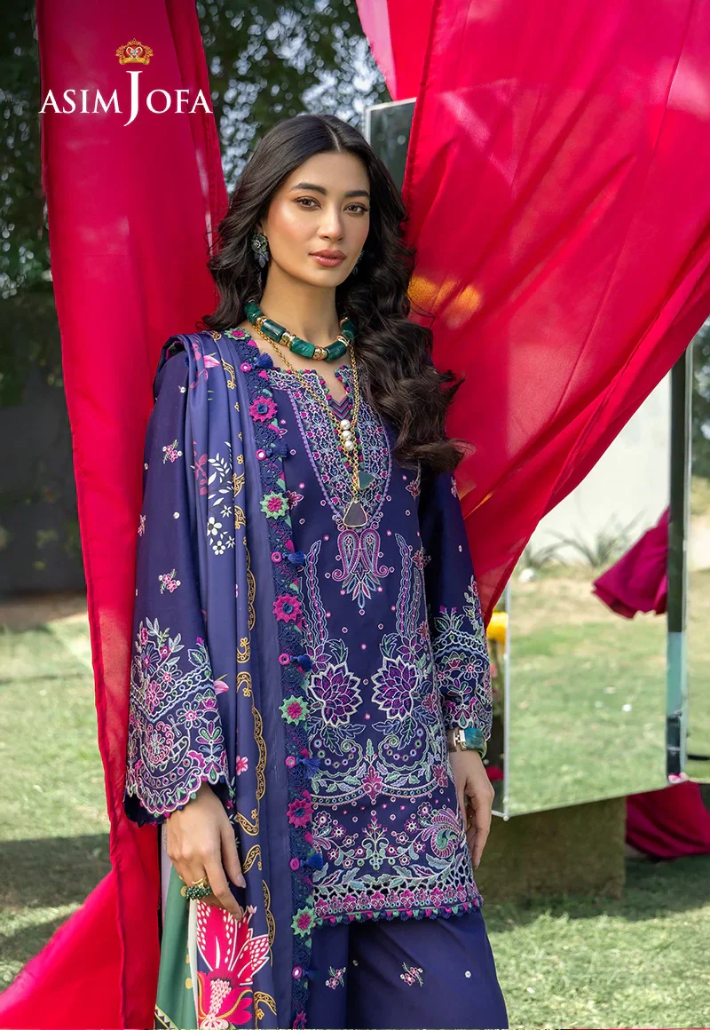 Embroidered Lawn Unstitched 3 Pcs - Image 4
