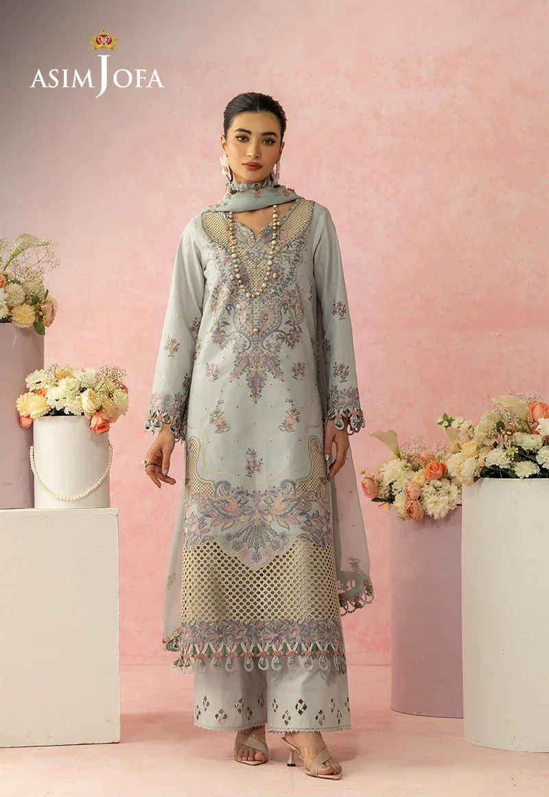 Embroidered Lawn Unstitched 3 Pcs