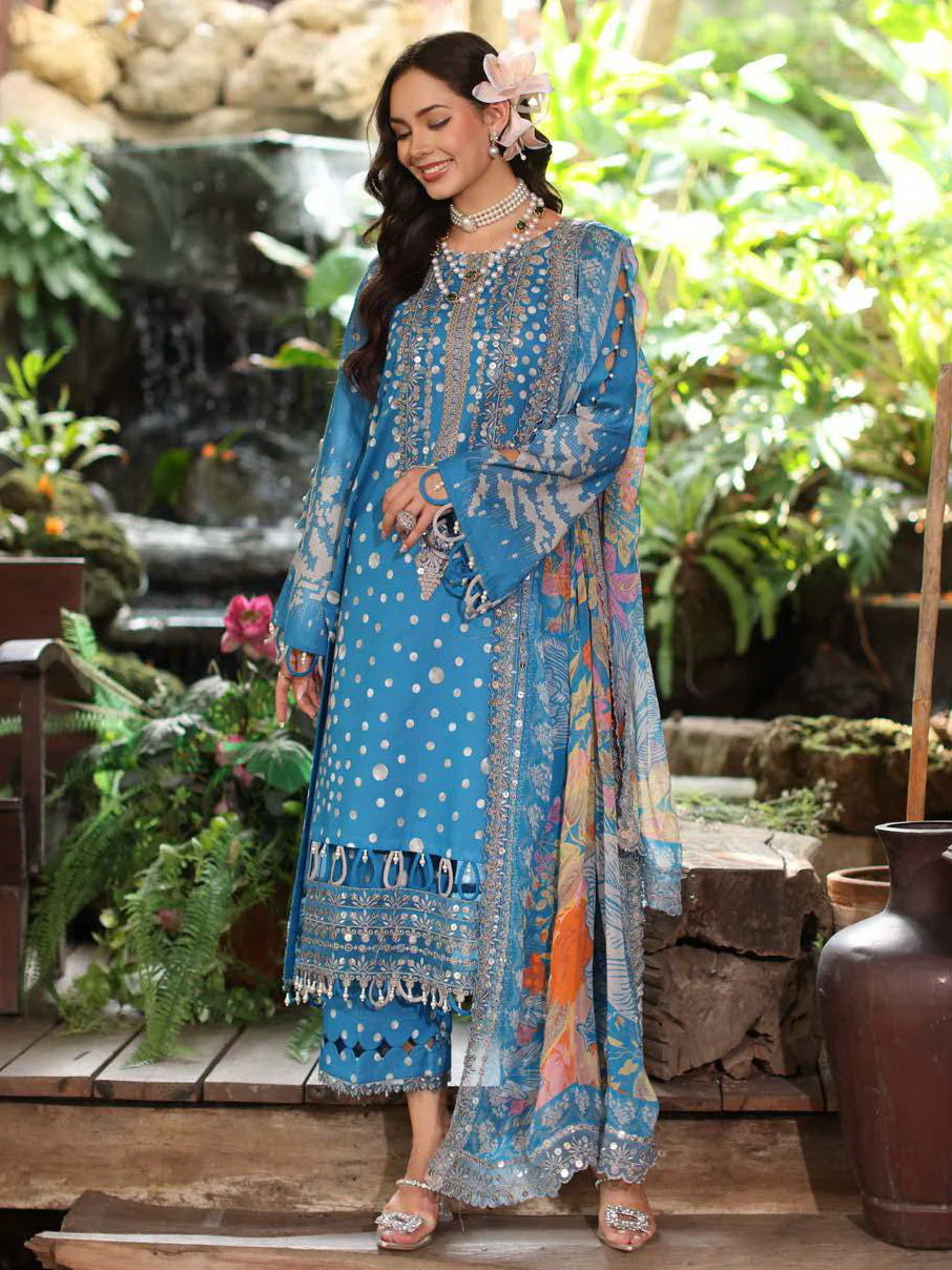 Embroidered Lawn Unstitched 3Pc Suit