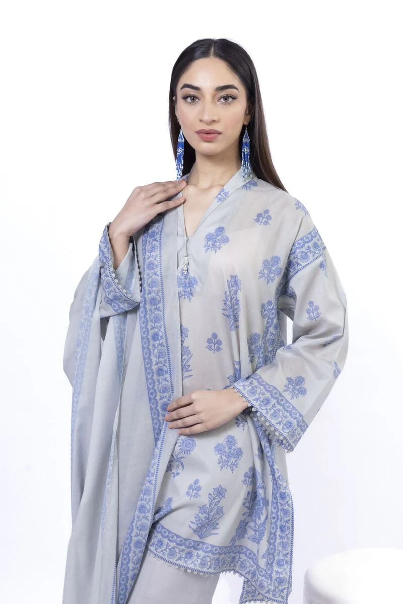Printed | Lawn Fabrics 3 Piece - Image 3