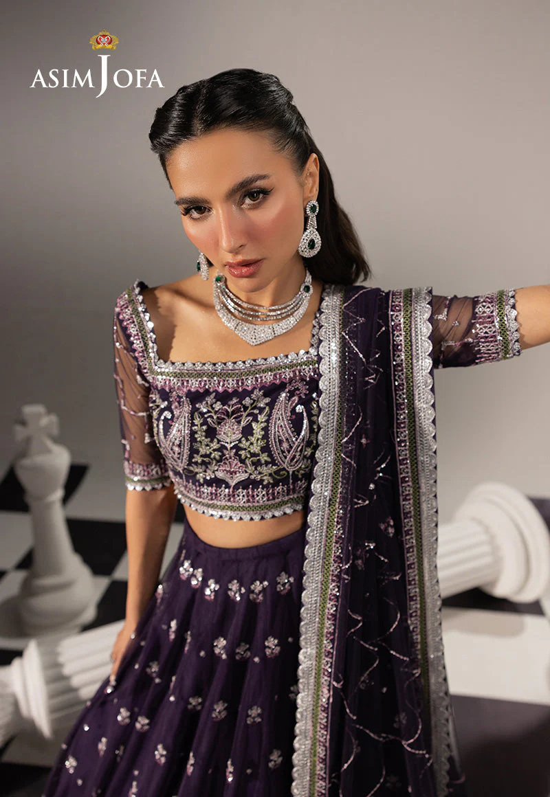 EMBROIDERED NET UNSTITCHED 3 PCS - Image 3