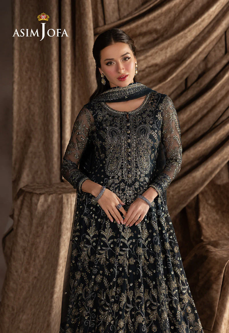 EMBROIDERED NET UNSTITCHED 3 PCS - Image 3
