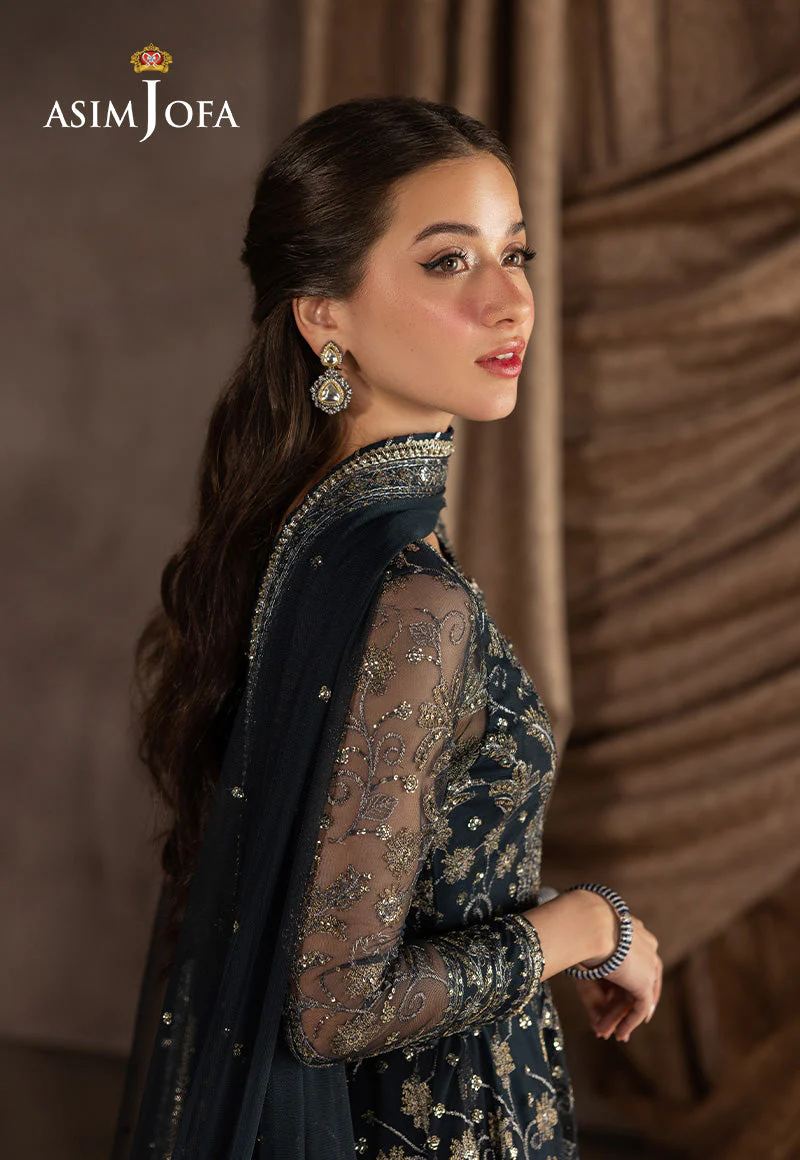 EMBROIDERED NET UNSTITCHED 3 PCS - Image 5