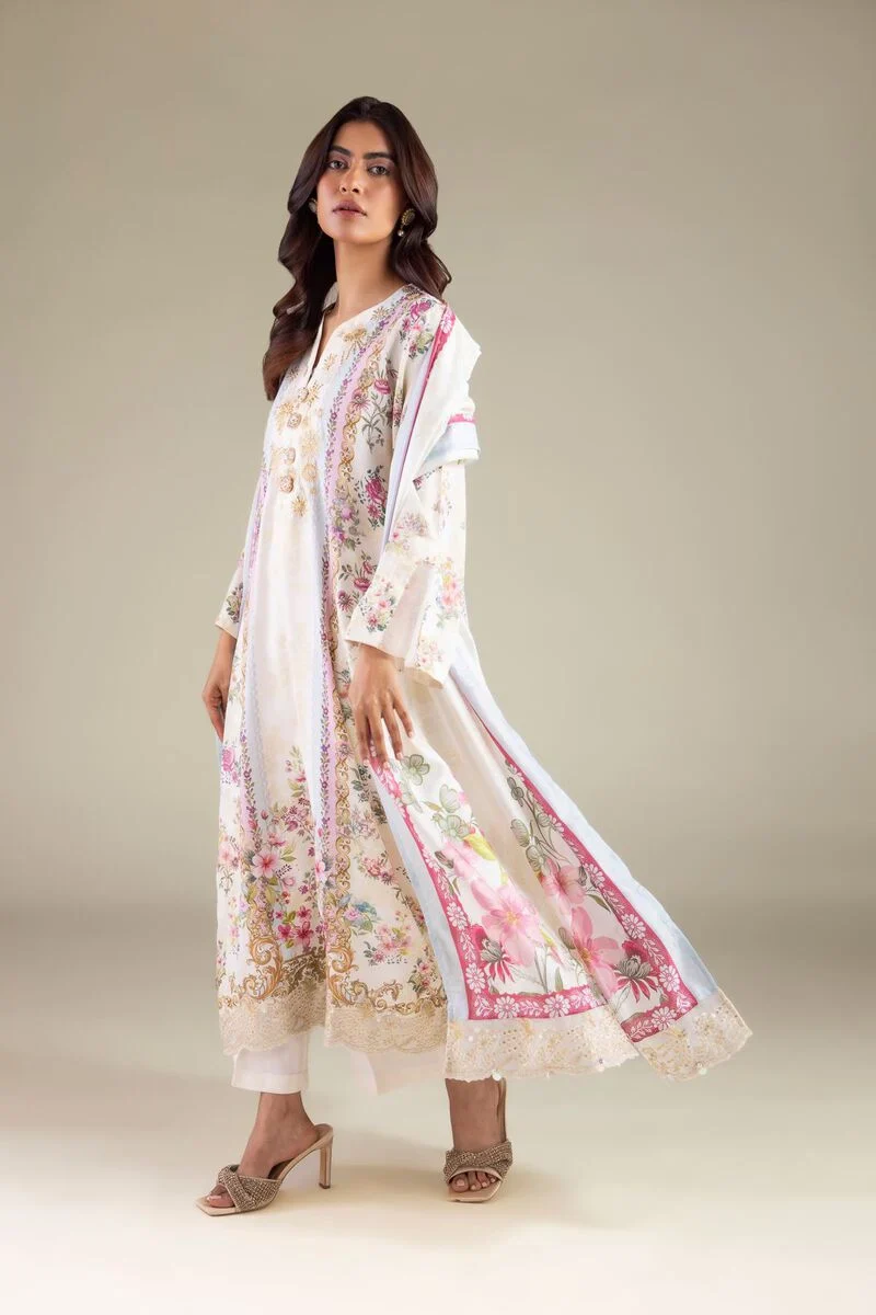 Embroidered | Polyester Silk 2PC - Image 2