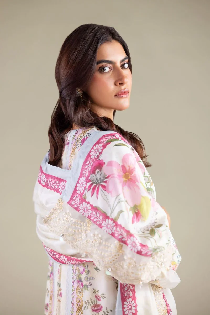 Embroidered | Polyester Silk 2PC - Image 5