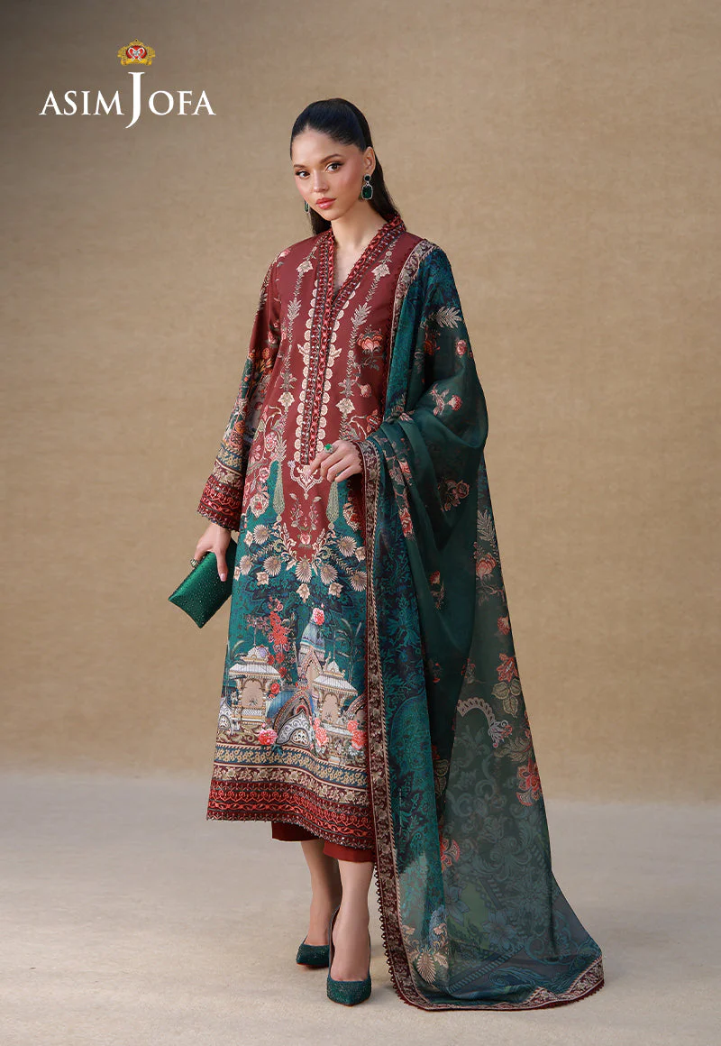 Embroidered Raw Silk Unstitched 3 Pcs