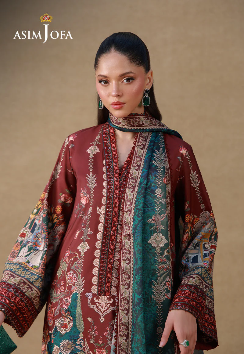 Embroidered Raw Silk Unstitched 3 Pcs - Image 4