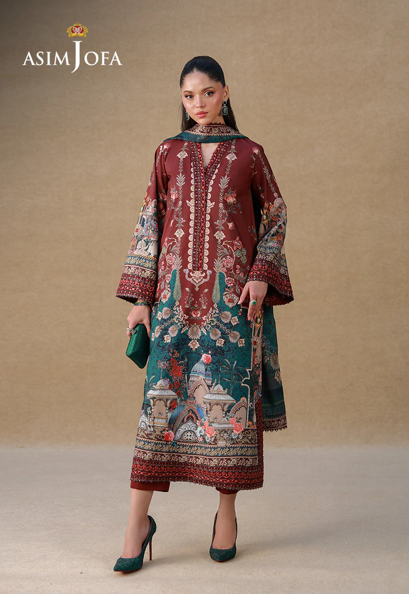 Embroidered Raw Silk Unstitched 3 Pcs - Image 7