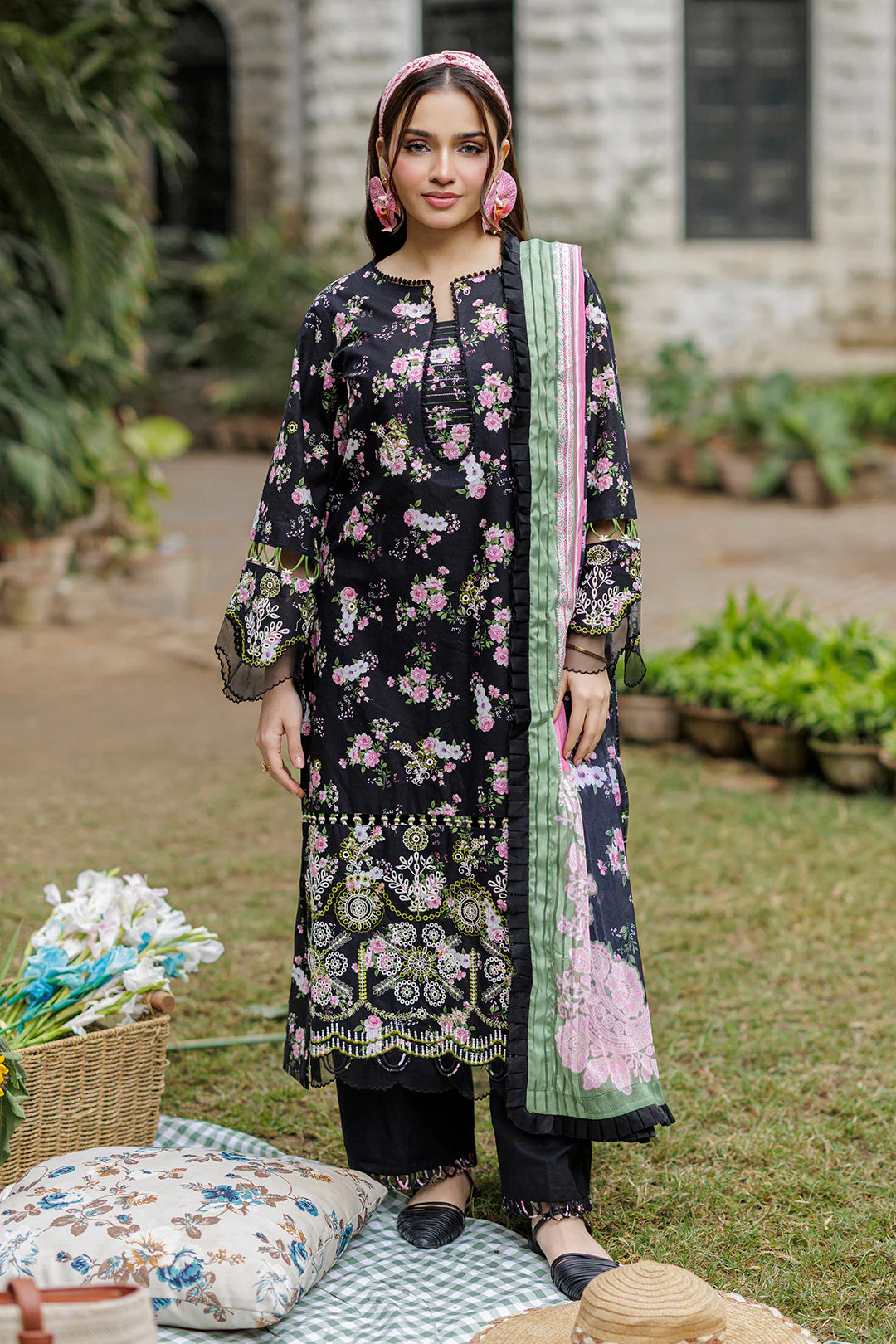Embroidered Shirt Shalwar Dupatta