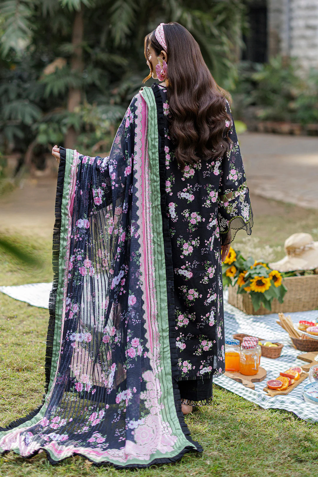 Embroidered Shirt Shalwar Dupatta - Image 2