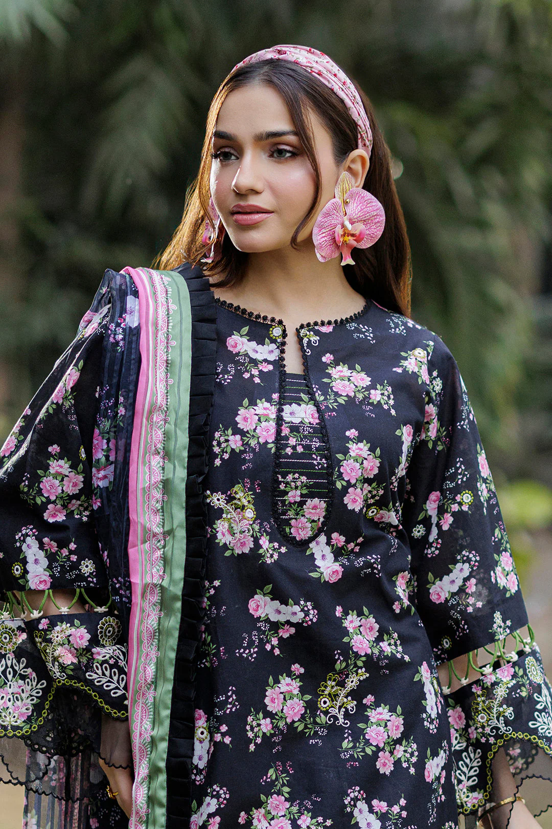 Embroidered Shirt Shalwar Dupatta - Image 3