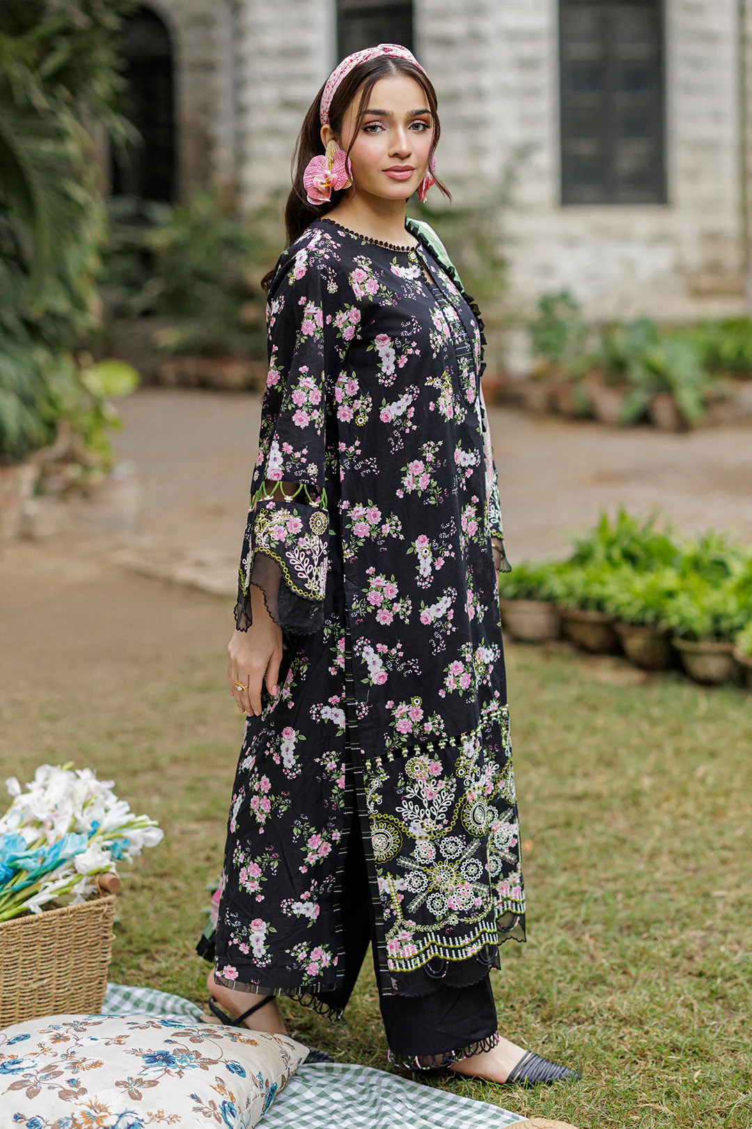 Embroidered Shirt Shalwar Dupatta - Image 6