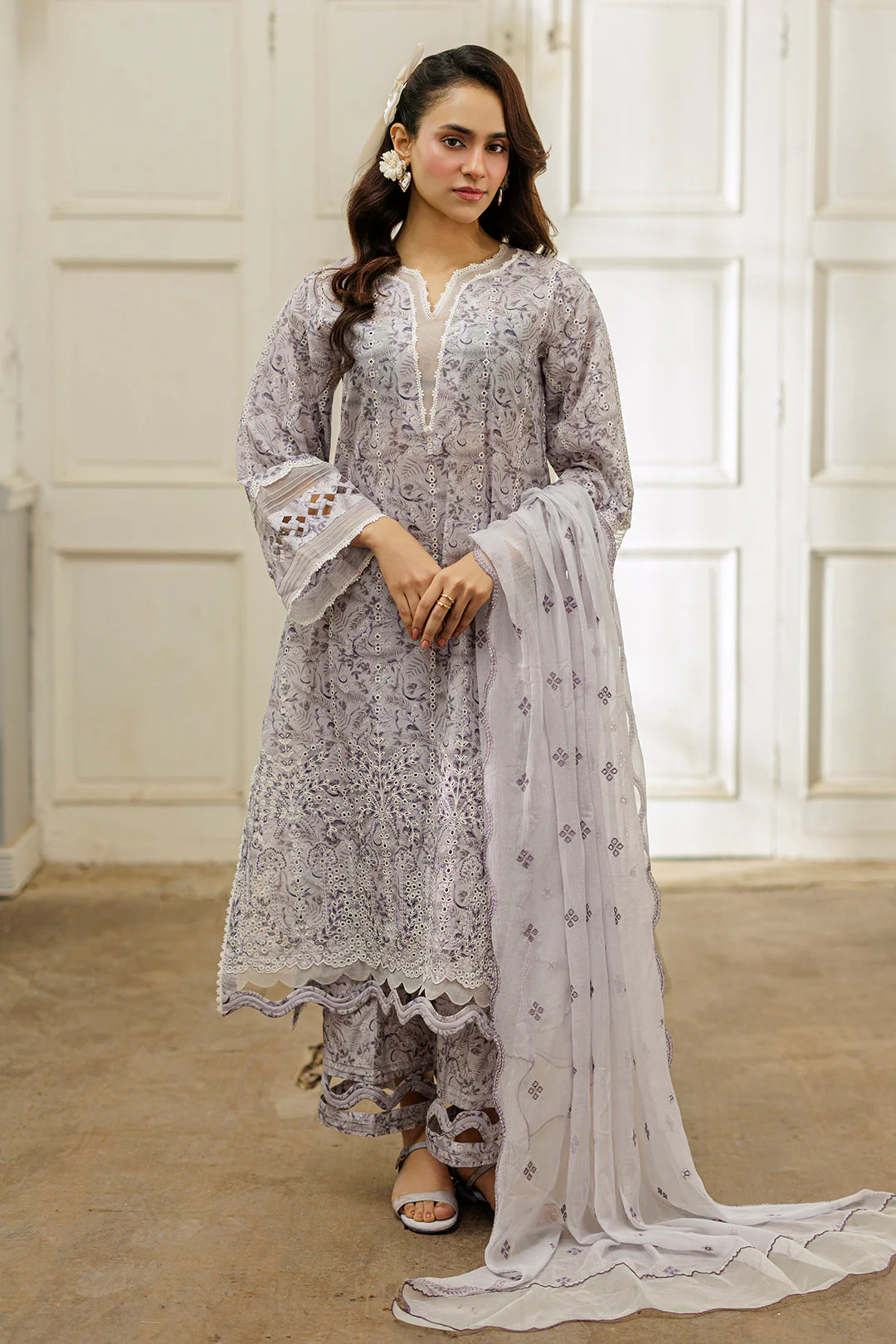 Embroidered Shirt Shalwar Dupatta