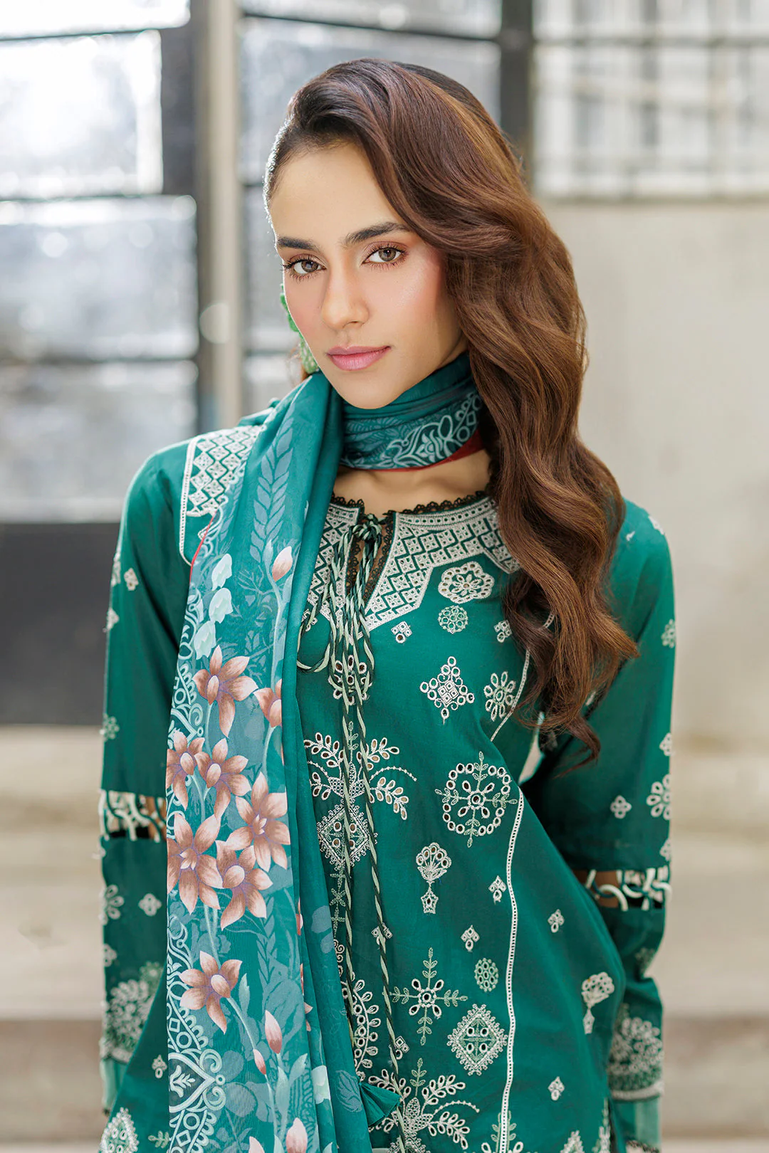 Embroidered Shirt Shalwar Dupatta - Image 3