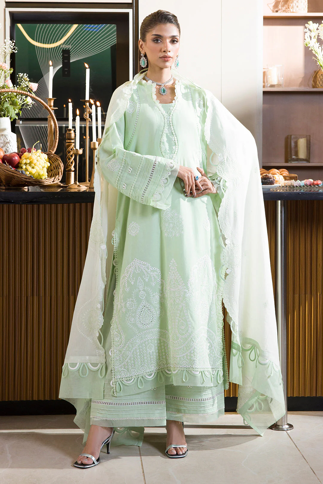 Embroidered Shirt Shalwar Dupatta - Image 4