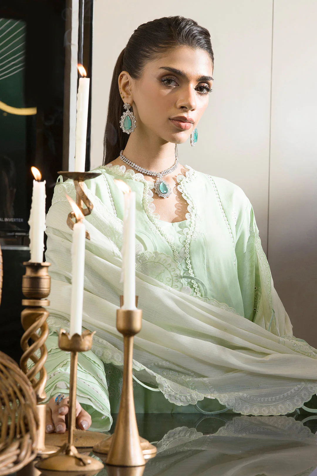 Embroidered Shirt Shalwar Dupatta - Image 7