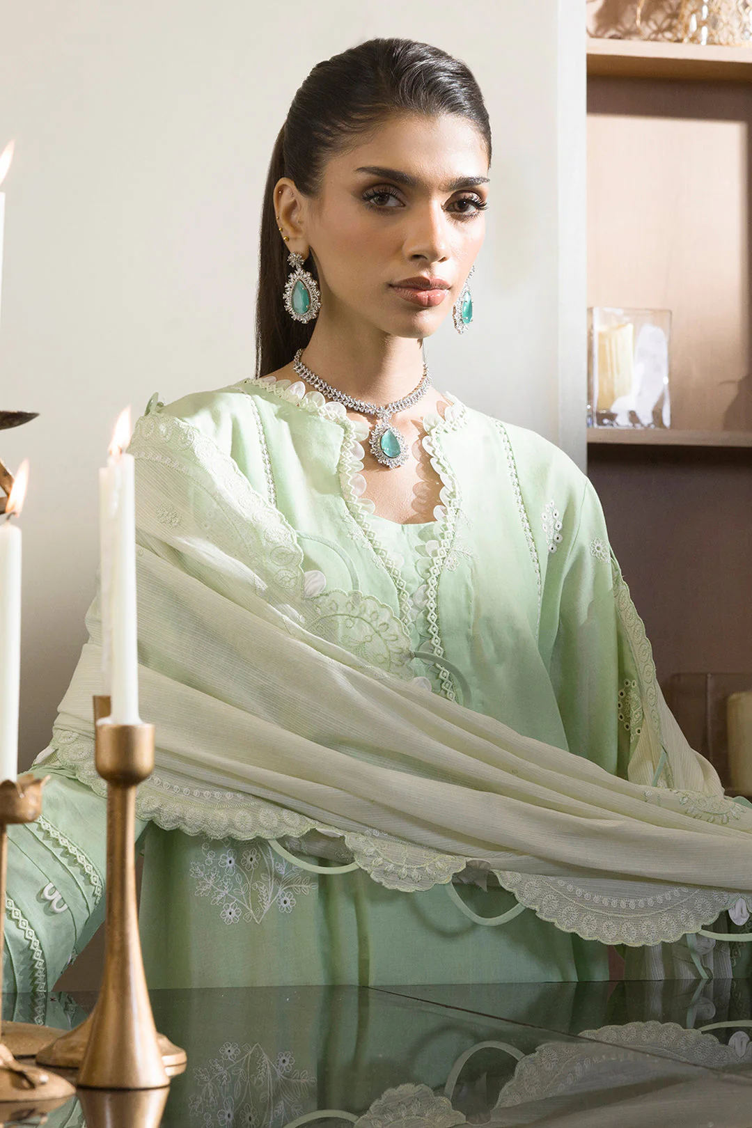 Embroidered Shirt Shalwar Dupatta - Image 8