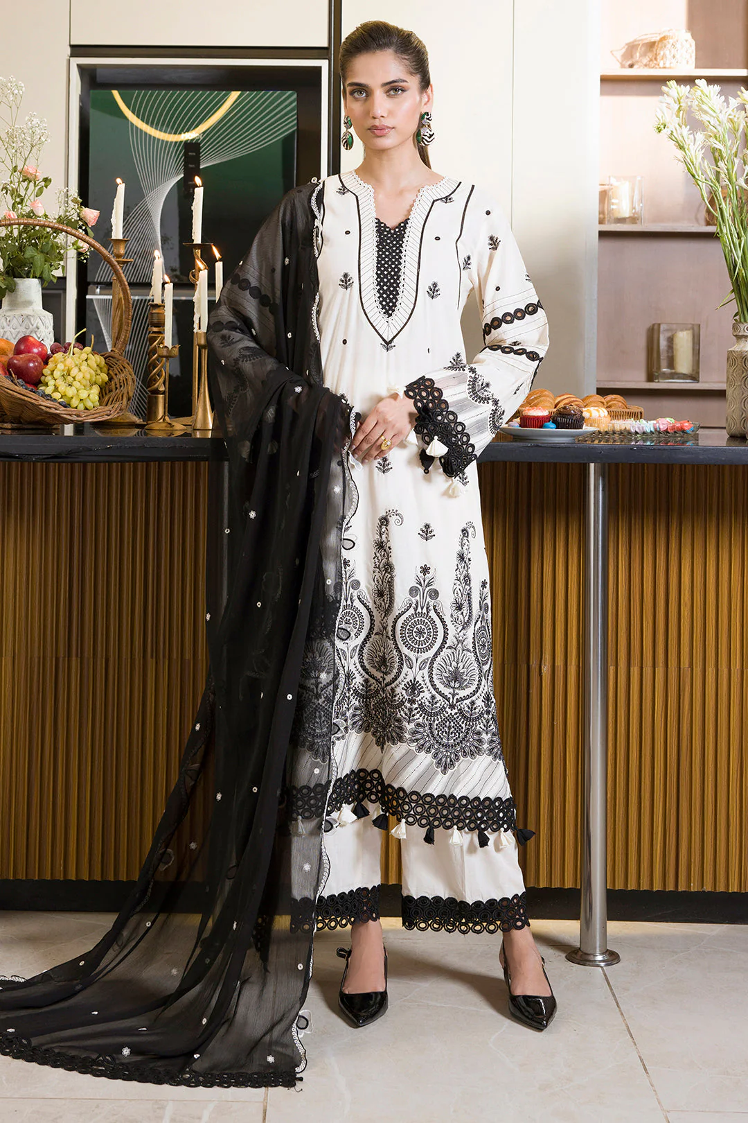 Embroidered Shirt Shalwar Dupatta
