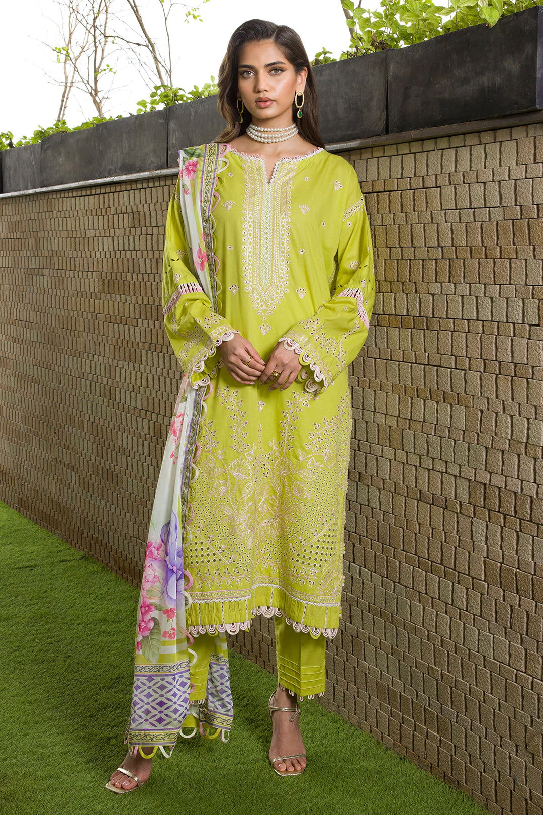 Embroidered Shirt Shalwar Dupatta