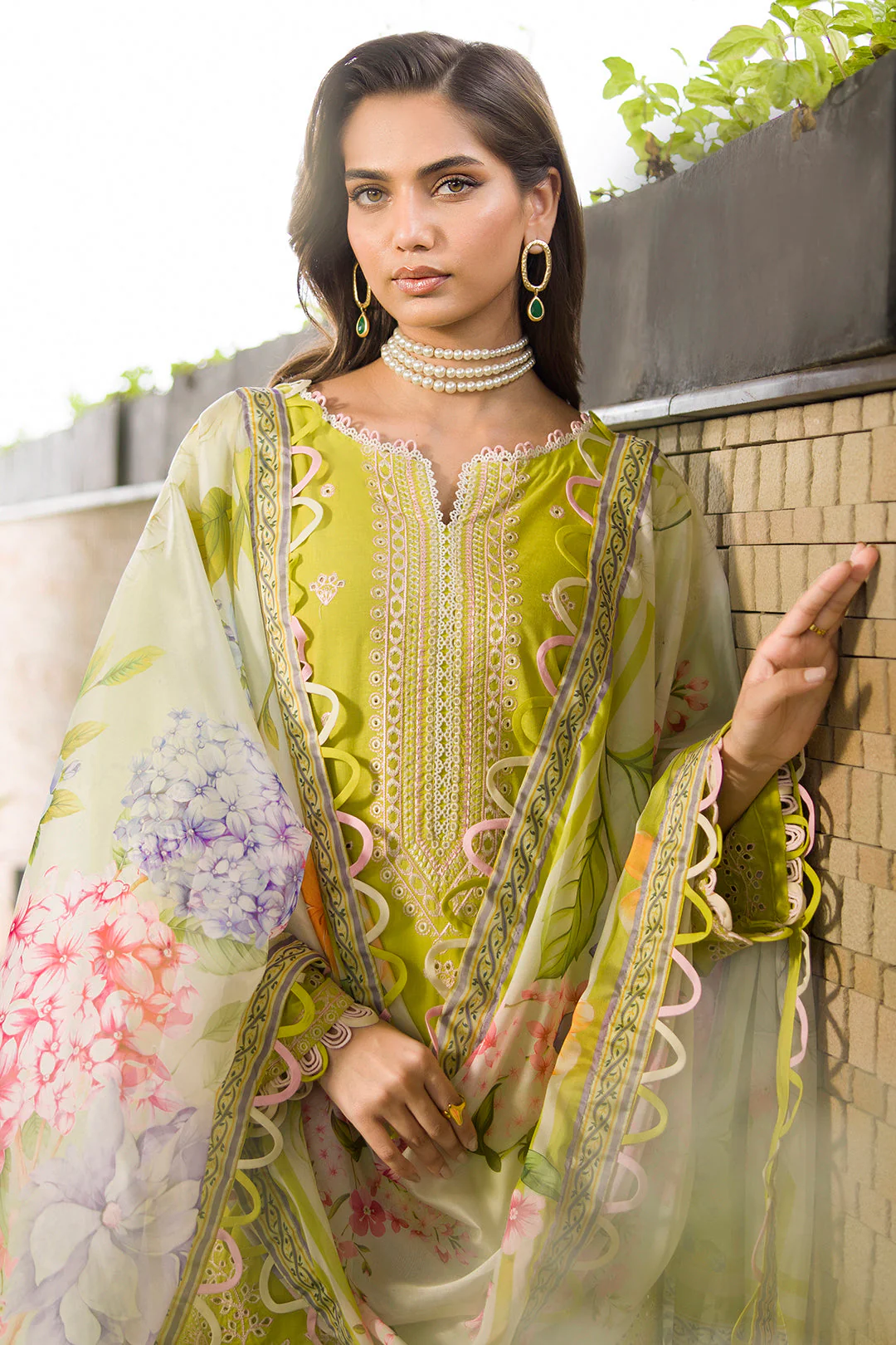 Embroidered Shirt Shalwar Dupatta - Image 7