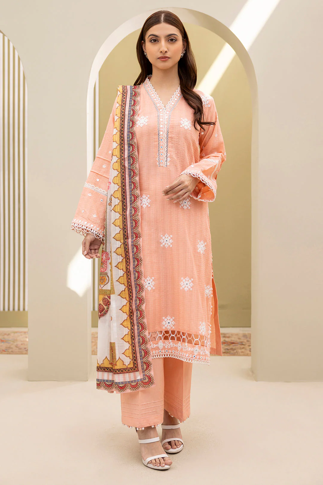 Embroidered Shirt Shalwar Dupatta