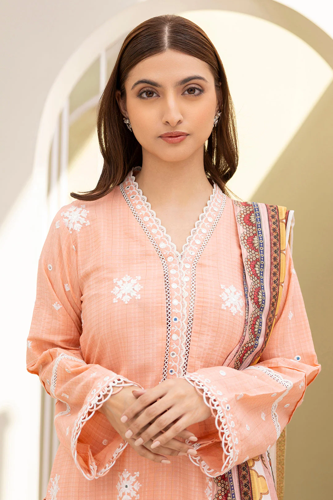 Embroidered Shirt Shalwar Dupatta - Image 3