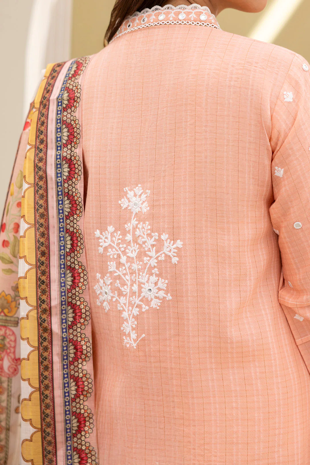 Embroidered Shirt Shalwar Dupatta - Image 5