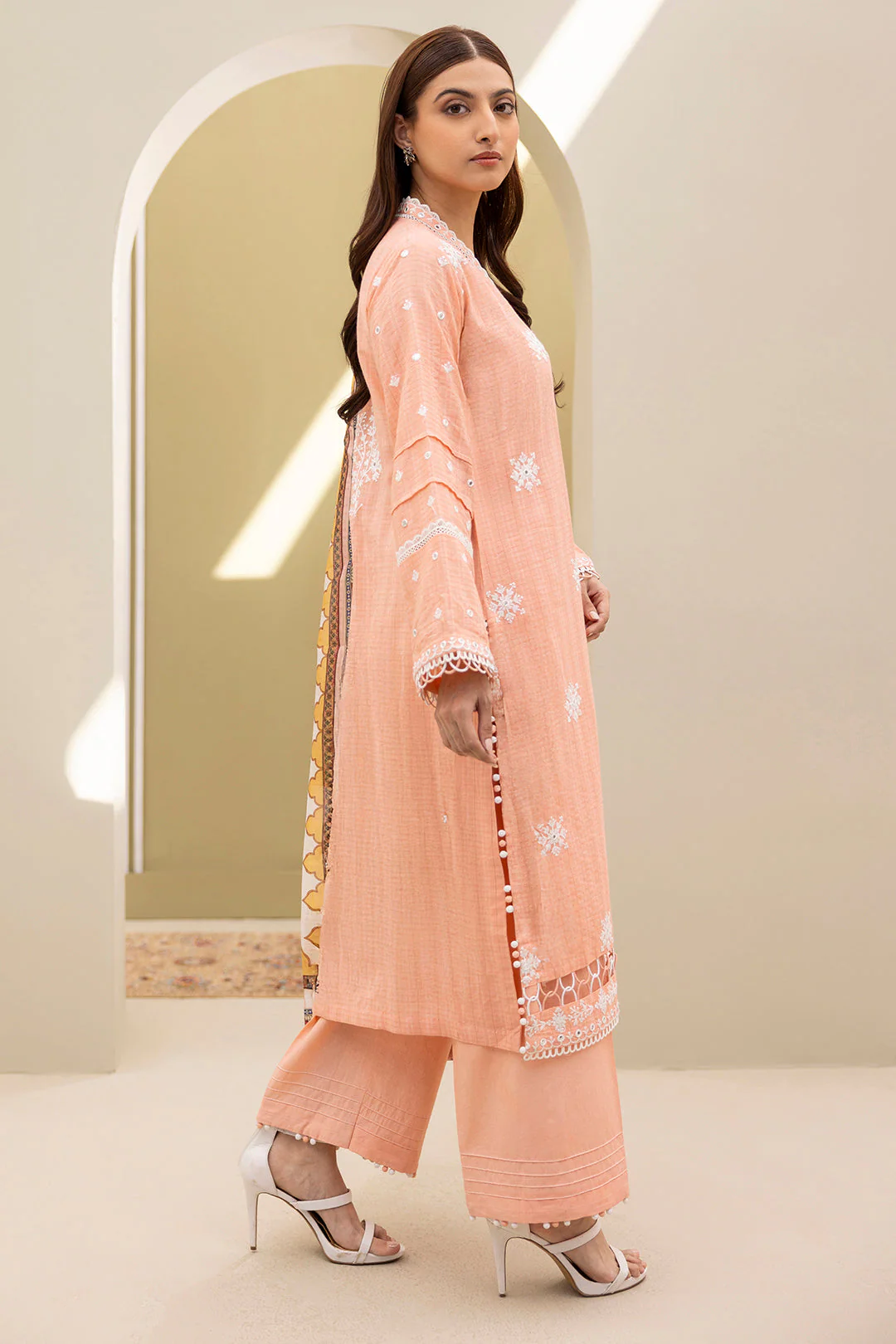 Embroidered Shirt Shalwar Dupatta - Image 7
