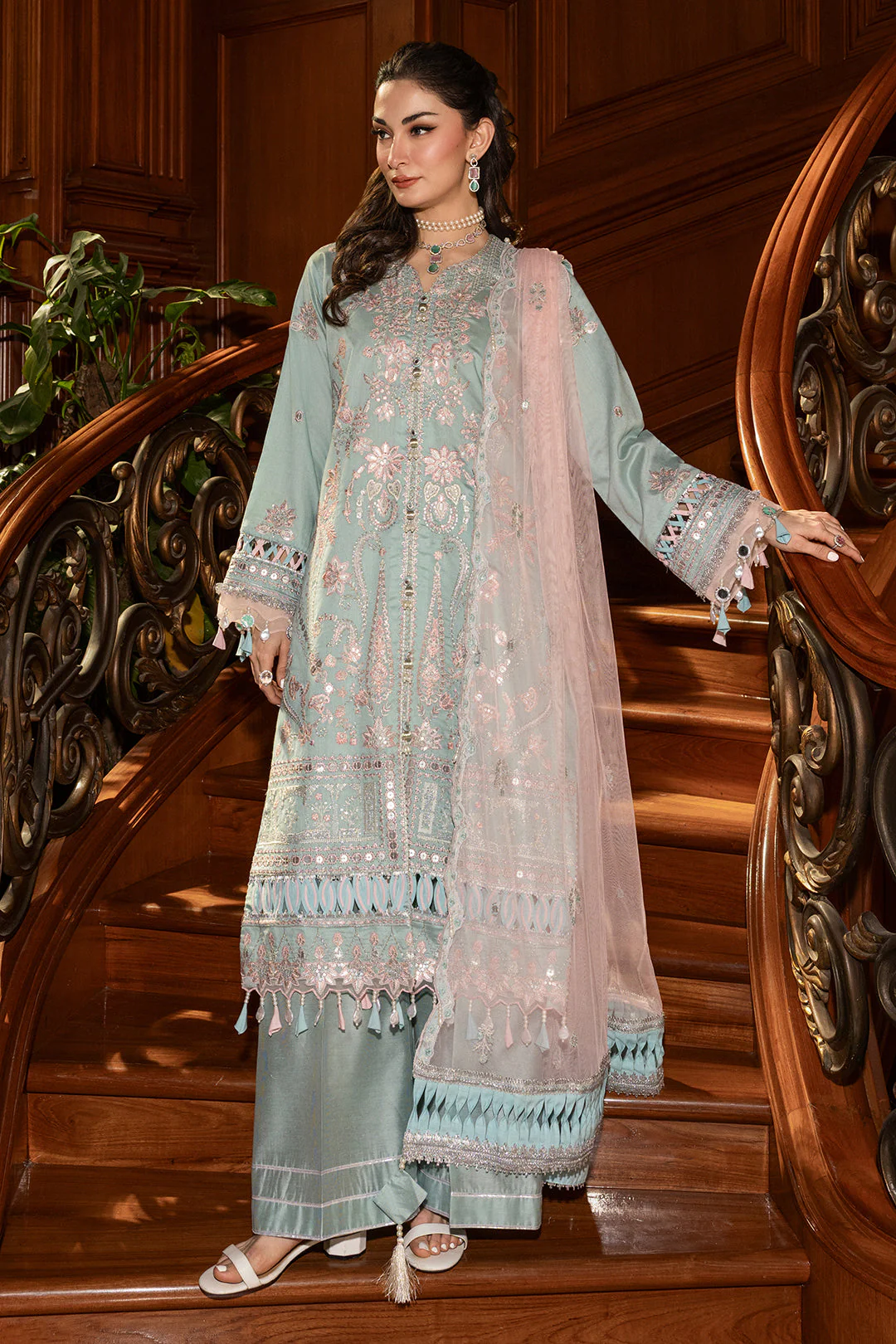Embroidered Shirt Shalwar Dupatta