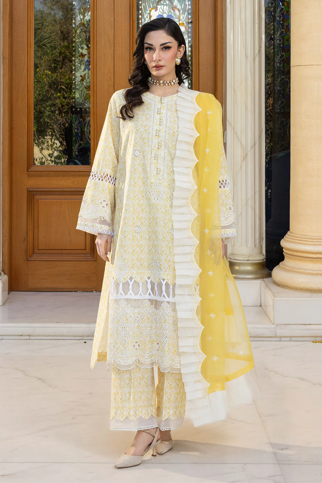 Embroidered Shirt Shalwar Dupatta