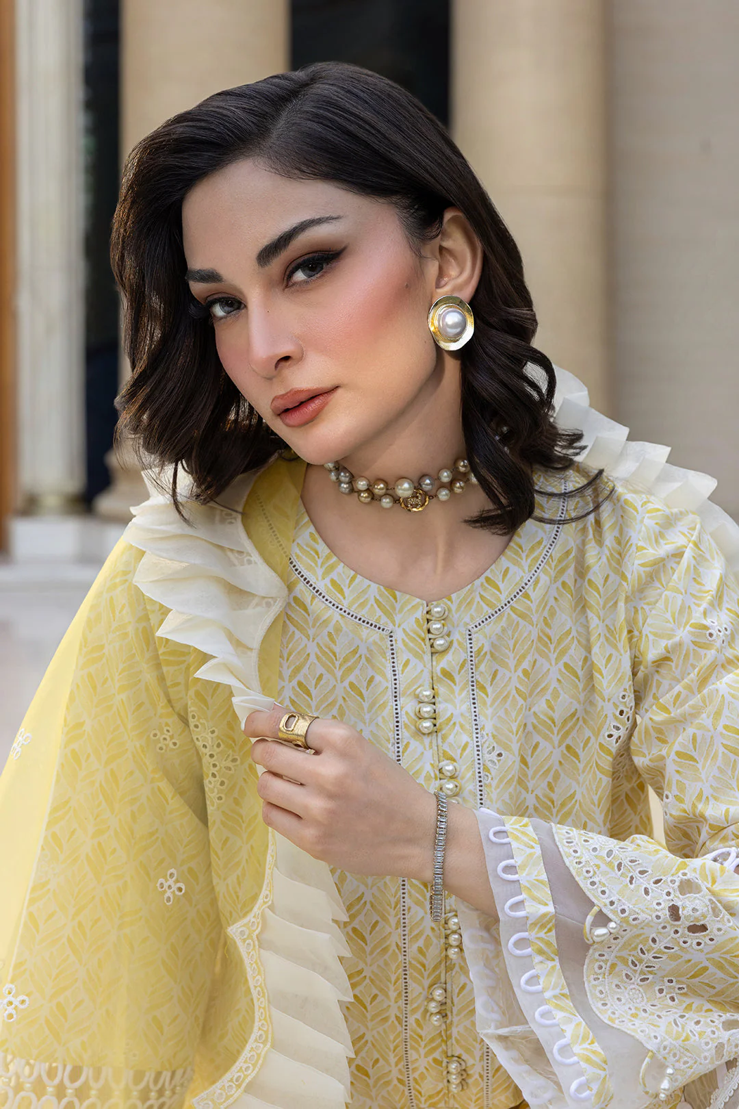 Embroidered Shirt Shalwar Dupatta - Image 4