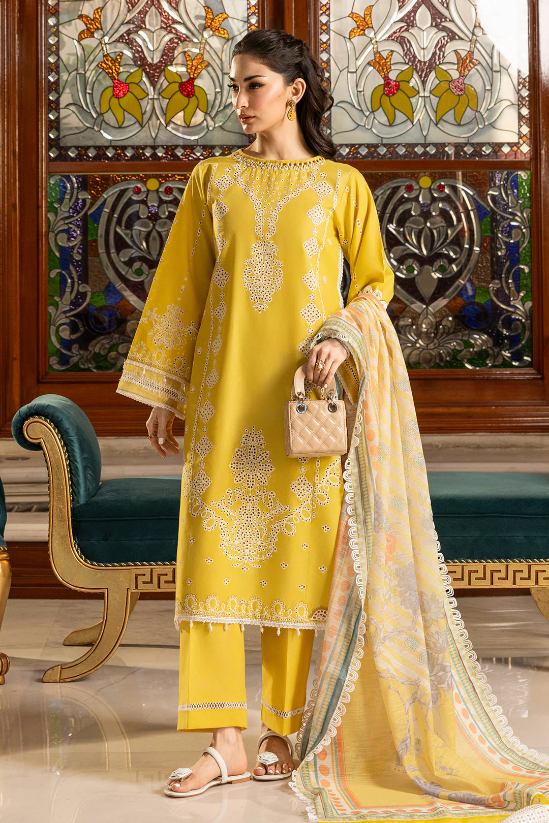 Embroidered Shirt Shalwar Dupatta