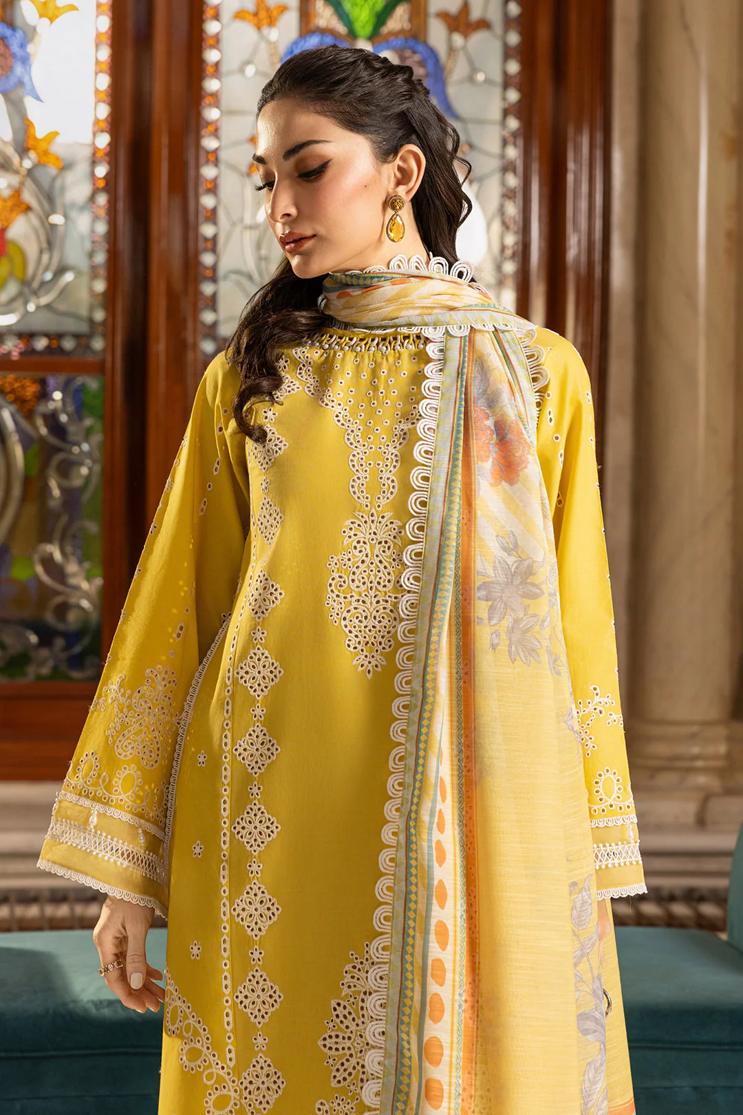 Embroidered Shirt Shalwar Dupatta - Image 4