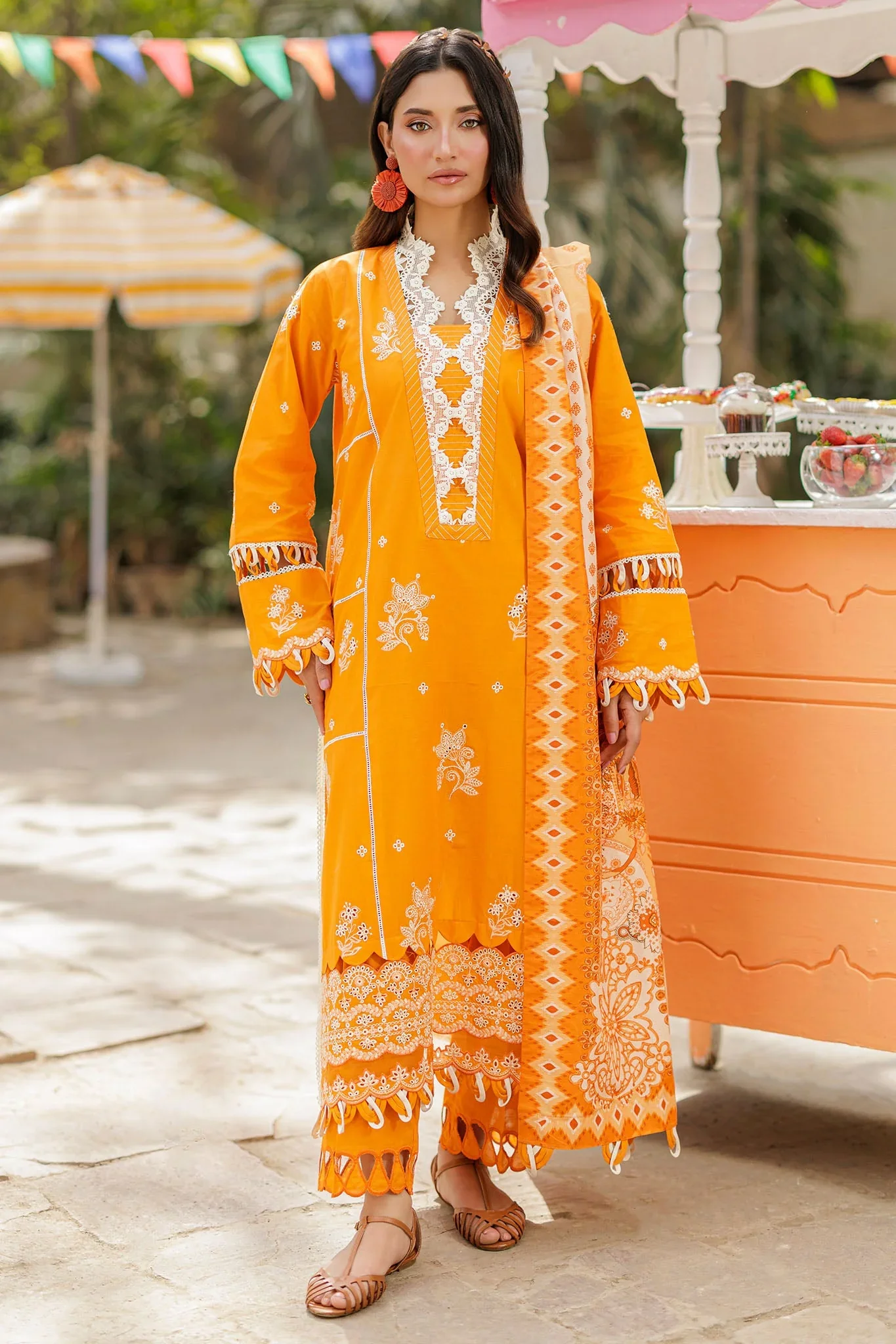 Embroidered Shirt Shalwar Dupatta