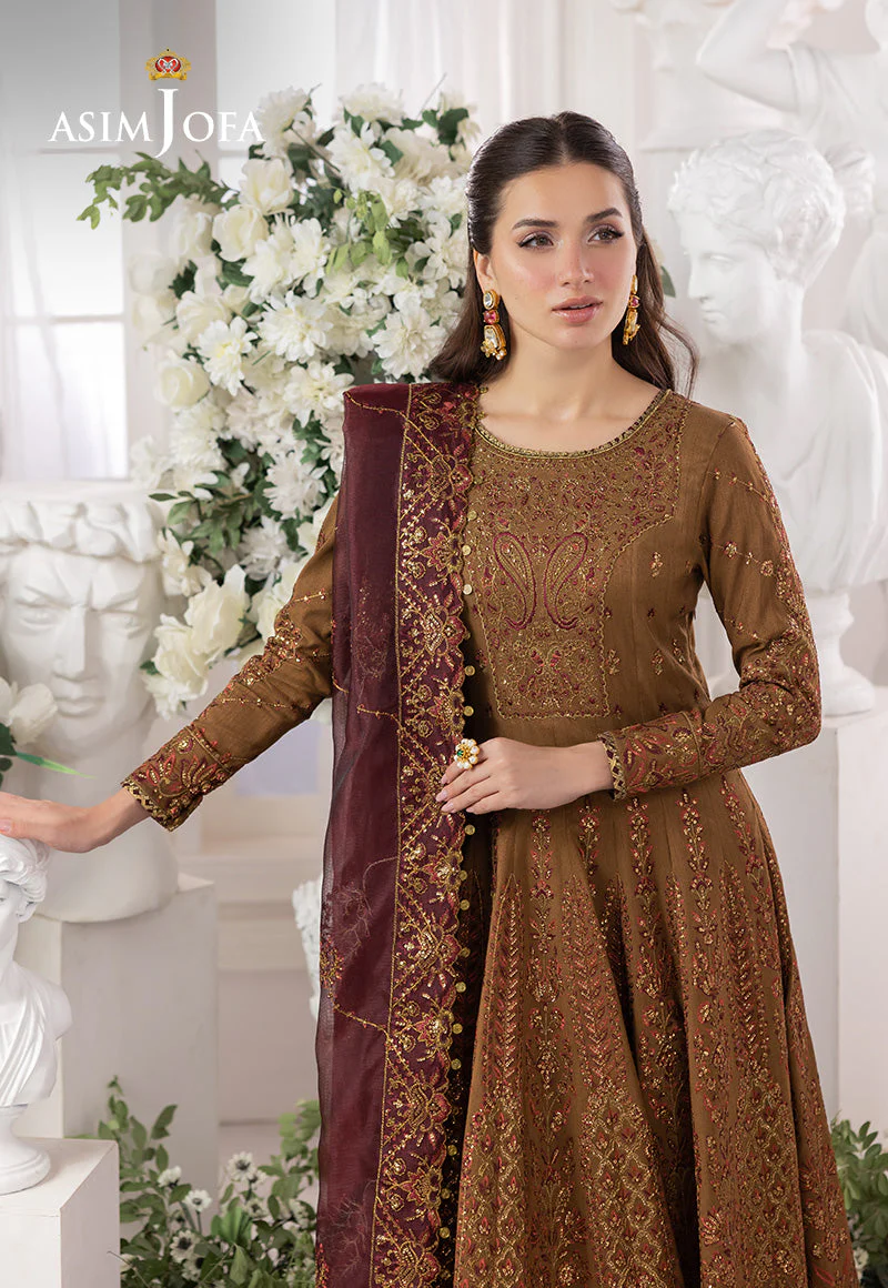 EMBROIDERED SPUN RAW SILK UNSTITCHED 3 PCS - Image 3