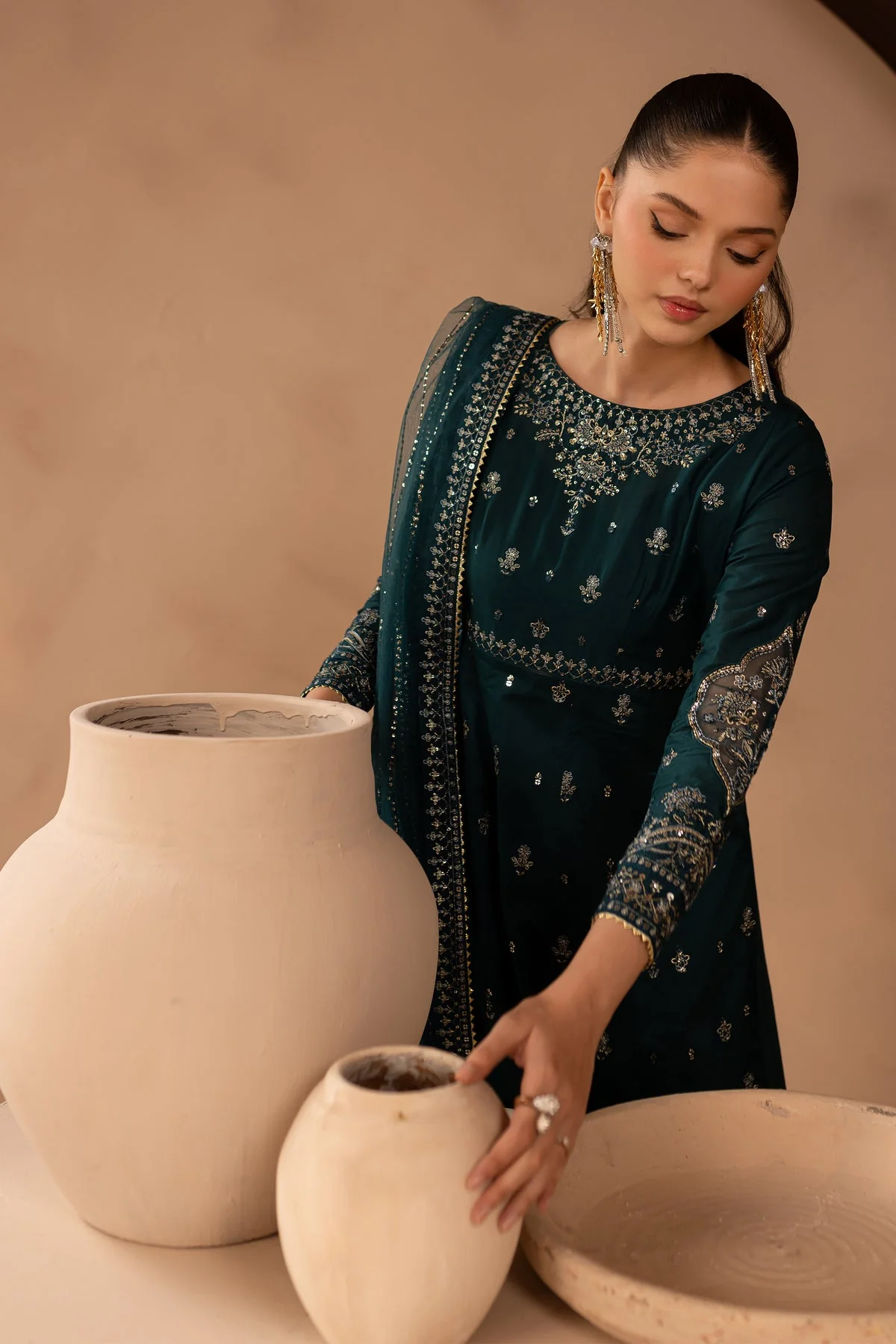 Delvin 3Pc - Embroidered Lawn Dress - Image 8