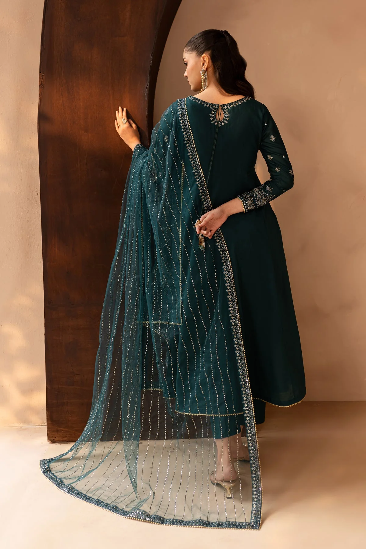 Delvin 3Pc - Embroidered Lawn Dress - Image 9