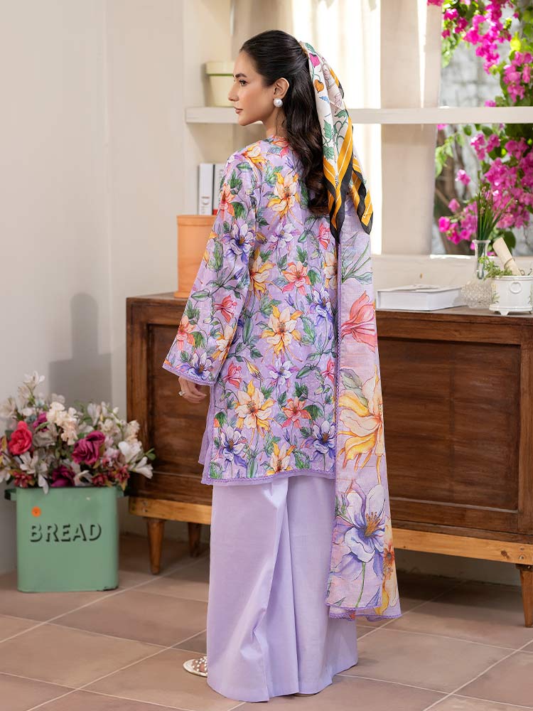 FEROZAN 3-Piece Unstitched Digital Printed Lawn Suit - Image 2