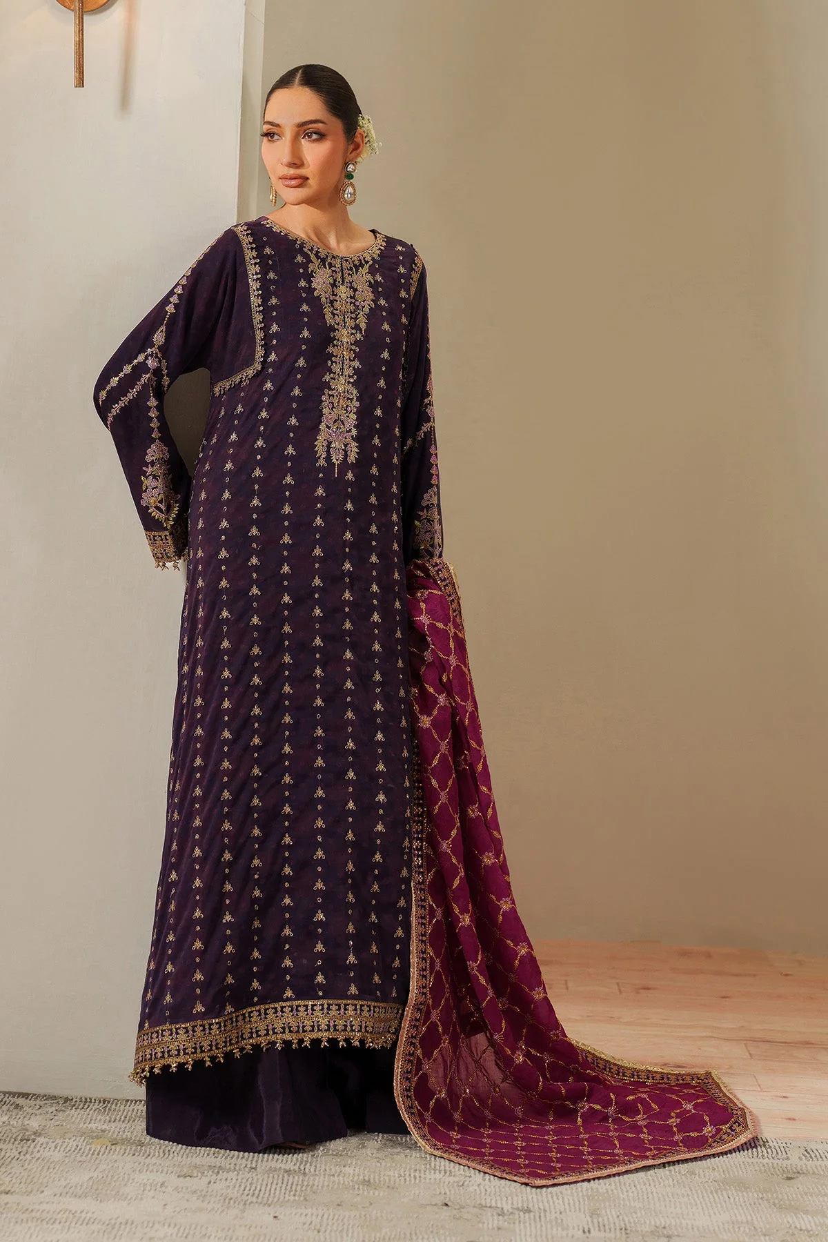 Fleur - Embroidered Printed Chiffon - Image 5
