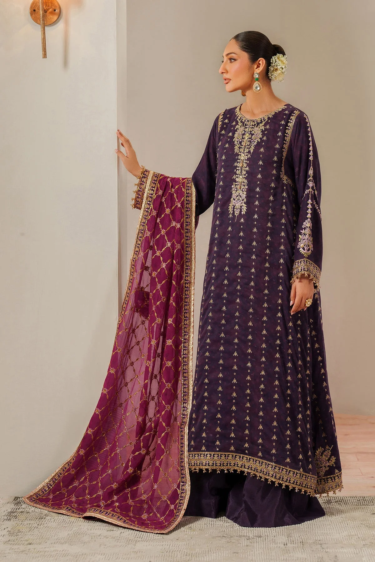 Fleur - Embroidered Printed Chiffon - Image 6