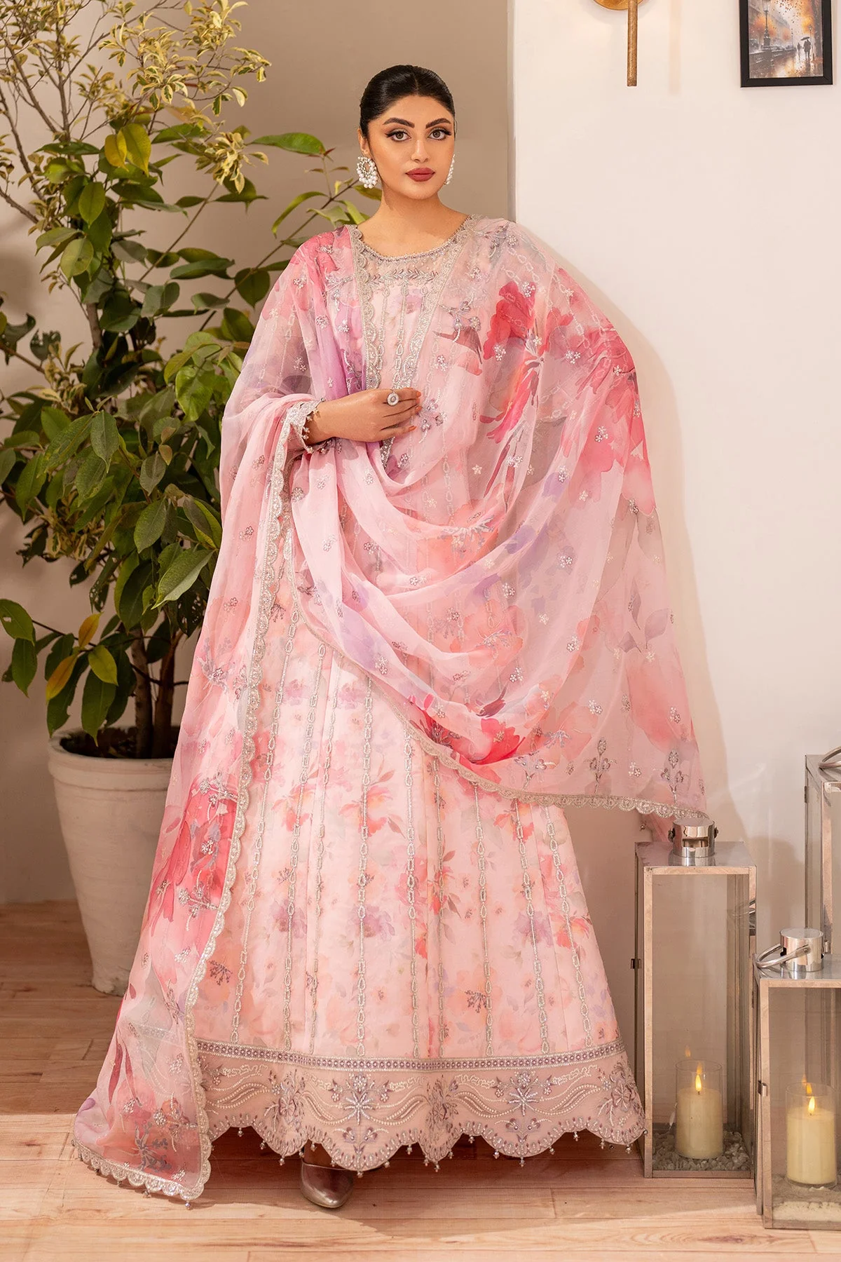 Fleur - Embroidered Printed Chiffon - Image 7